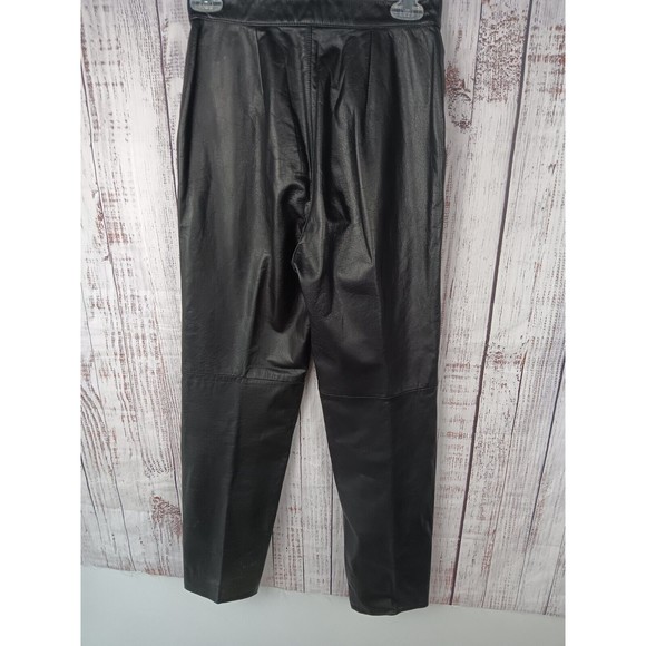 I B Diffusion Vintage High Waisted Genuine Leather Pants Women's Size 6 - Picture 2 of 11